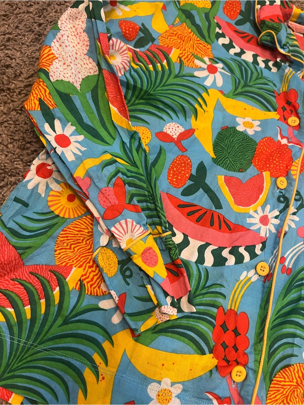 ban.do Tropical Leisure Shirt M Vintage - Picture 4 of 6